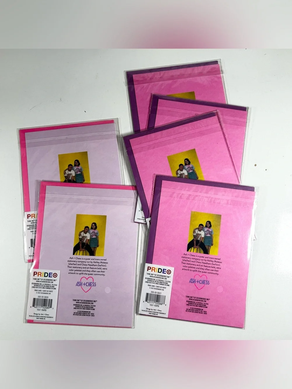 Pride Greeting Cards Lot of 6 by Ash + Chess